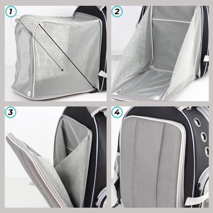 Lollimeow Expandable Cat Backpack Carrier