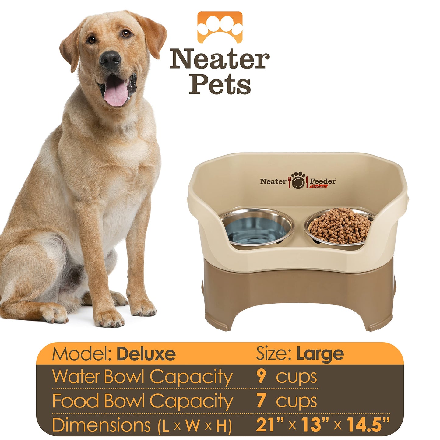 Neater Pet Brands Neater Feeder Deluxe Mess Proof Dog Bowls Bowl