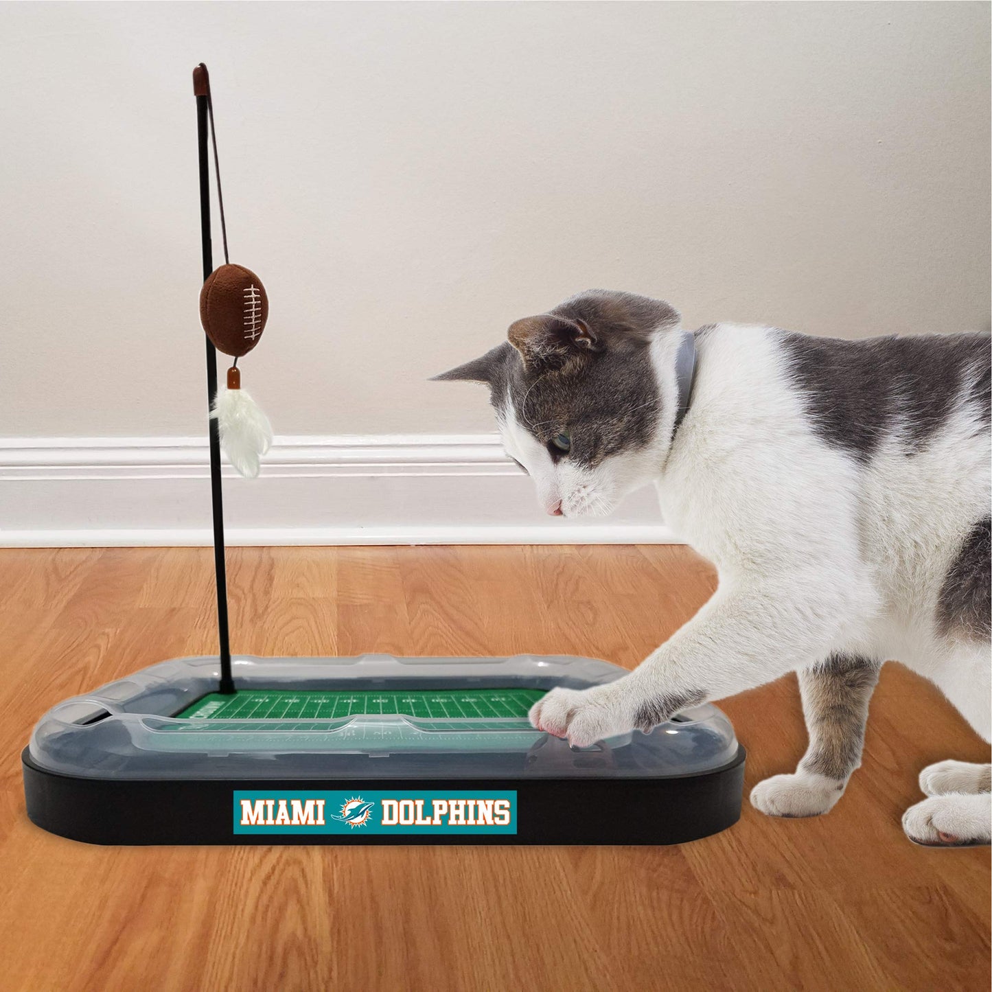 Cat Football Field NFL MIAMI DOLPHINS FOOTBALL FIELD CAT SCRATCHER TOY