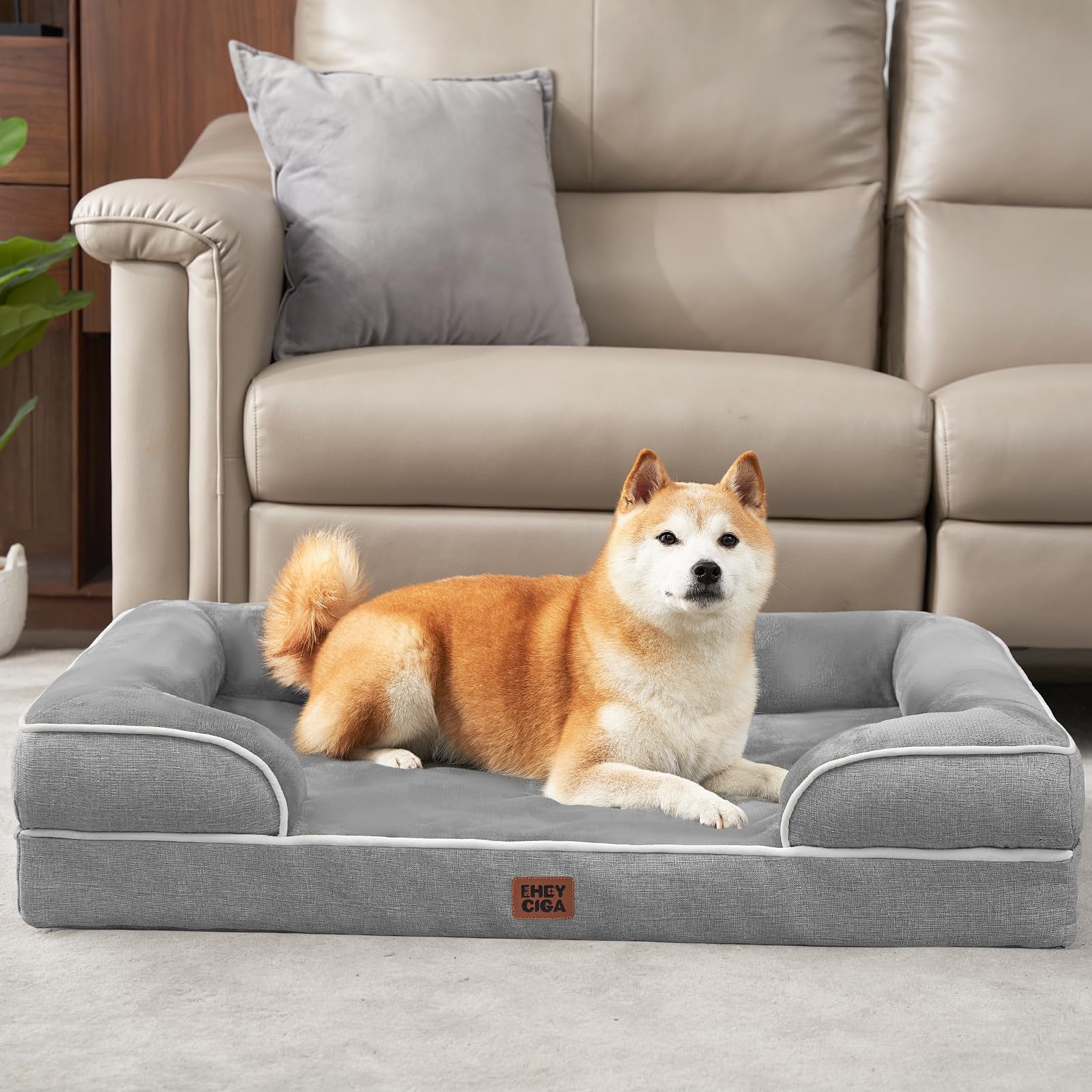 EHEYCIGA Orthopedic Dog Beds Large Sized Dog, Waterproof Memory Bed