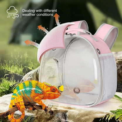 Hamster Backpack Carrier, Bearded Dragon Carrier Backpack with Carrier