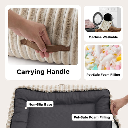 Bedsure ComfyFleece Cute Cat Couch for Pets Fluffy Cat beds