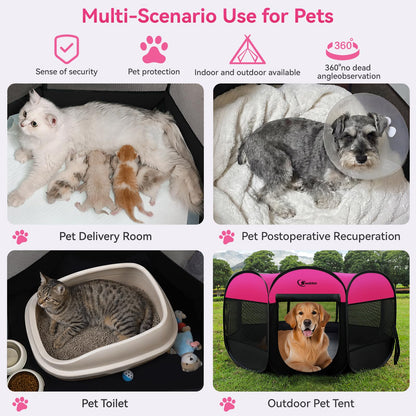 Siedihit Dog Cat Playpen, Large Puppy Pet Playpen, Dog Crate Tent Cage