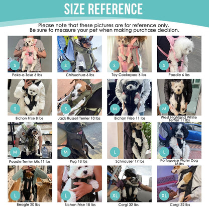 Lukovee Dog Backpack Carrier, Legs Out Easy-fit Dog Front Carrier
