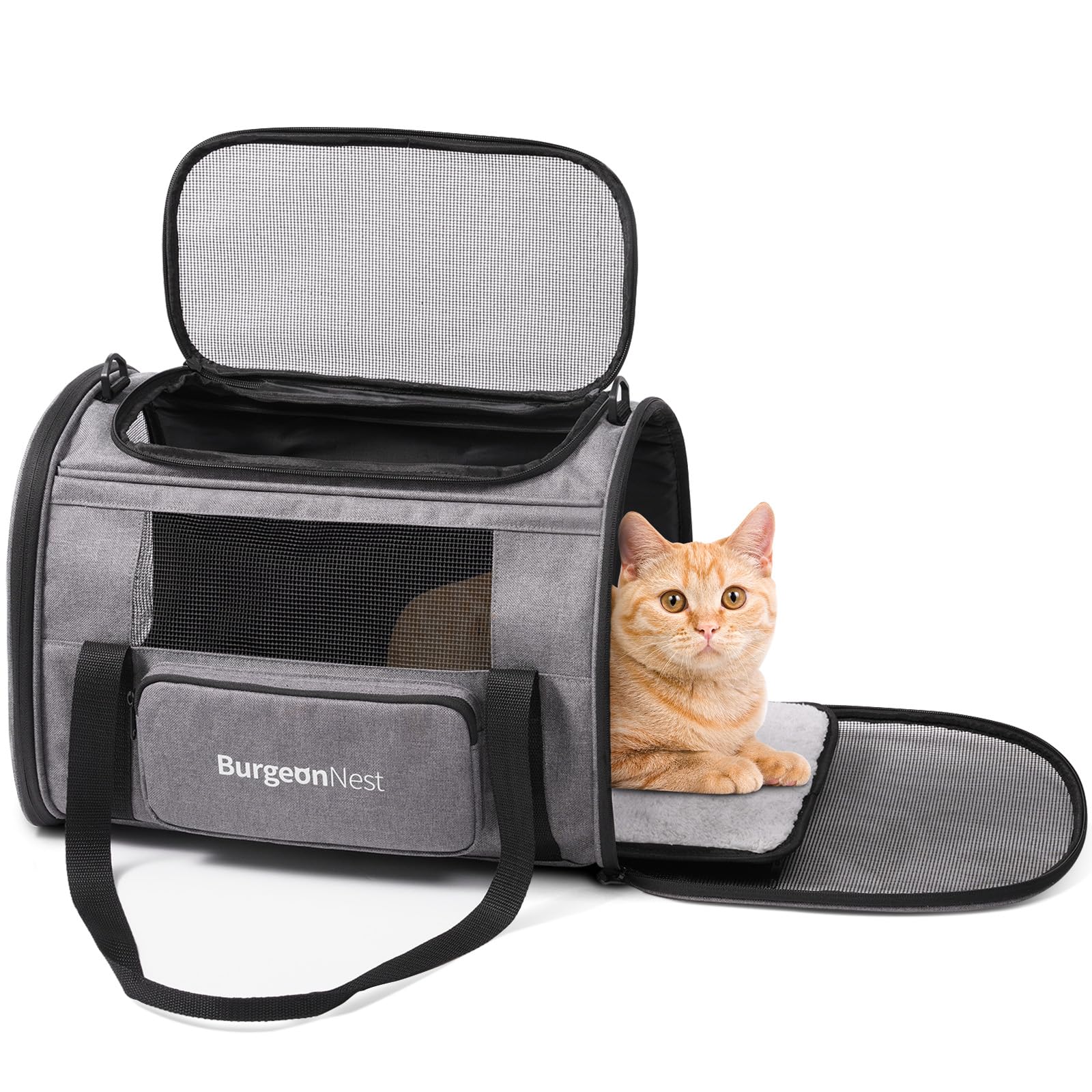 BurgeonNest Cat Carriers for Small Cats Under 15, Medium Puppy Bag