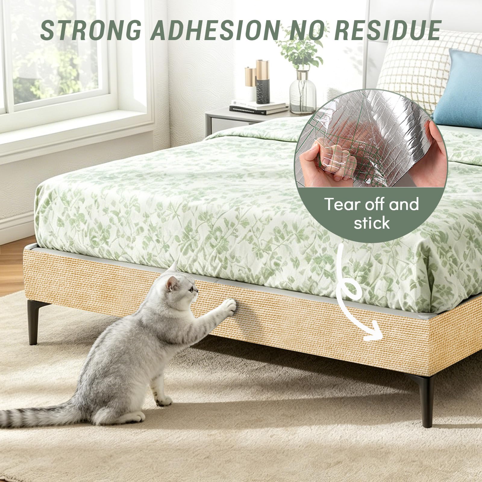 Cat Wall Scratcher Mat, Anti Cats Scratch Furniture Couch Carpet Mat