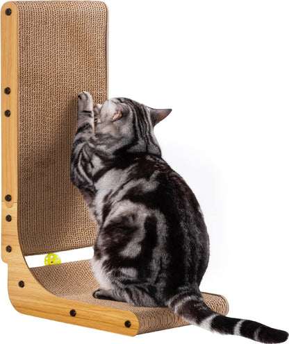 Poils bebe L Shape Cat Scratcher, Cat Scratchers for Indoor Scratchers