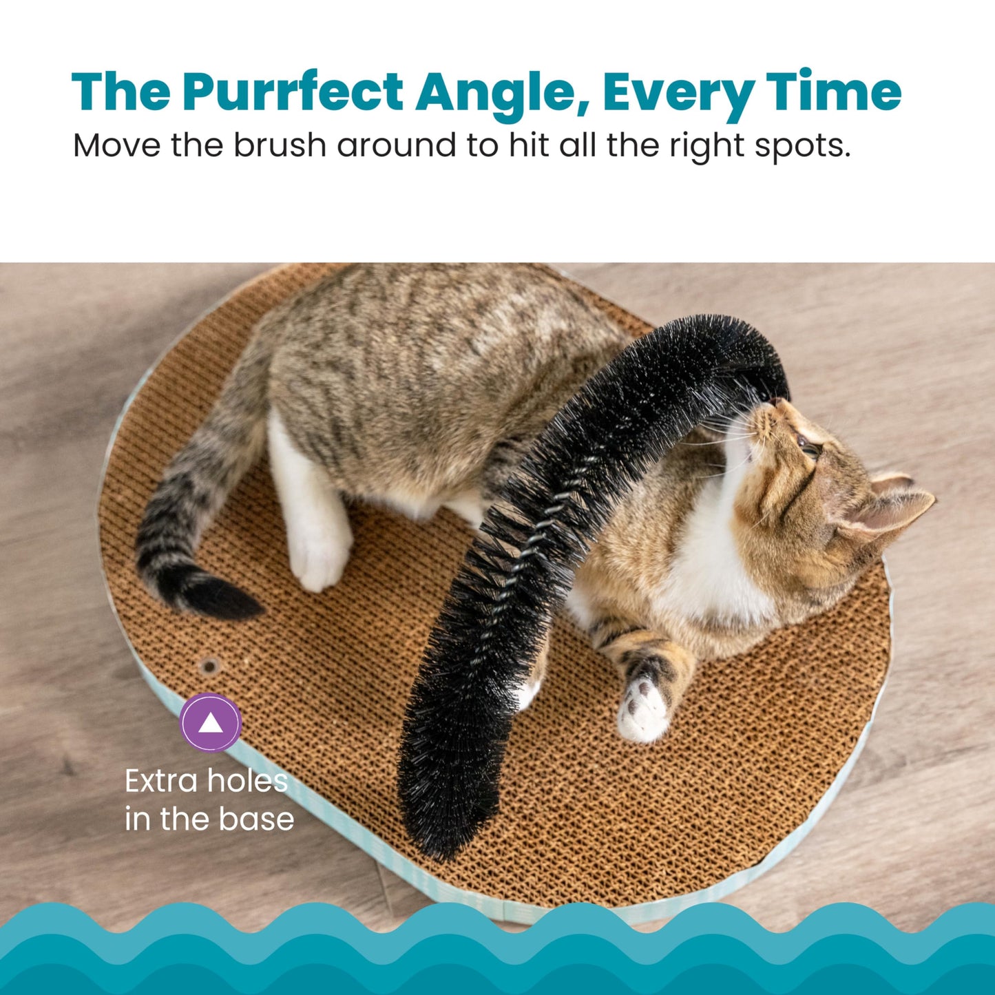Catstages Scratch Groom Cat Scratcher with Removable Curved Scratcher