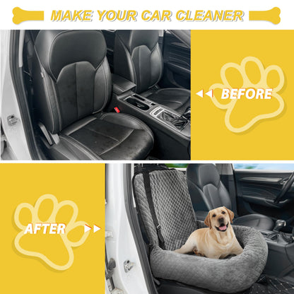 Dog Car Seat for Small Medium Dogs,Detachable Washable Travel Seat