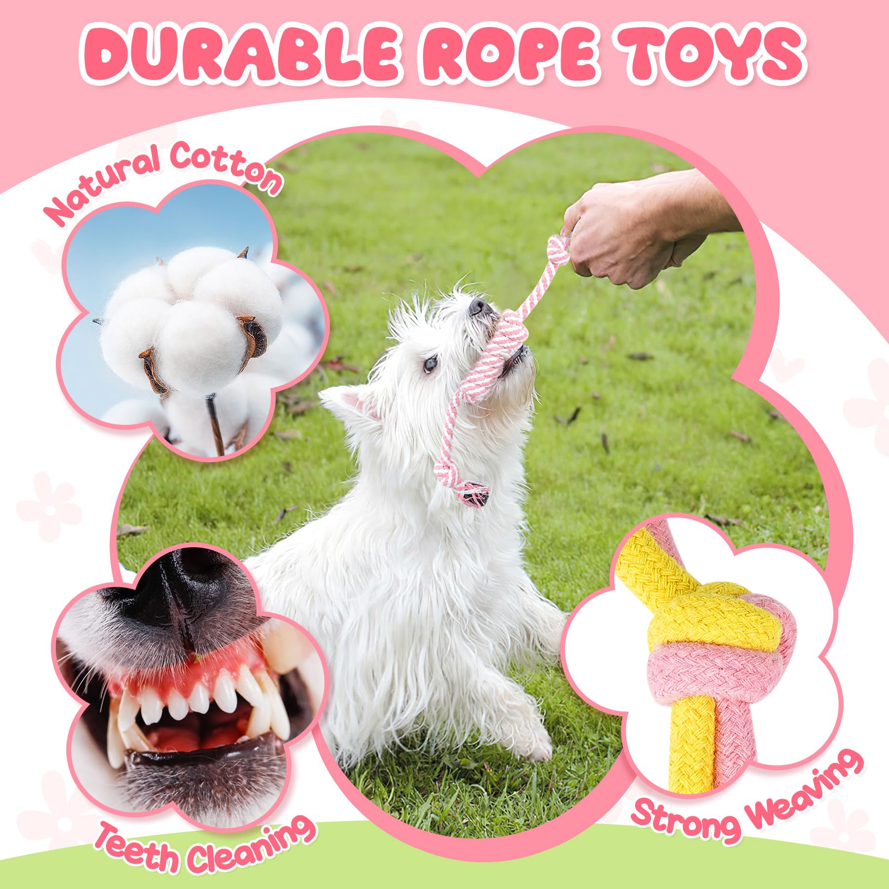 Zeaxuie 23 Pack Puppy Toys for Teething, Small Dog Toys with Cute Chew