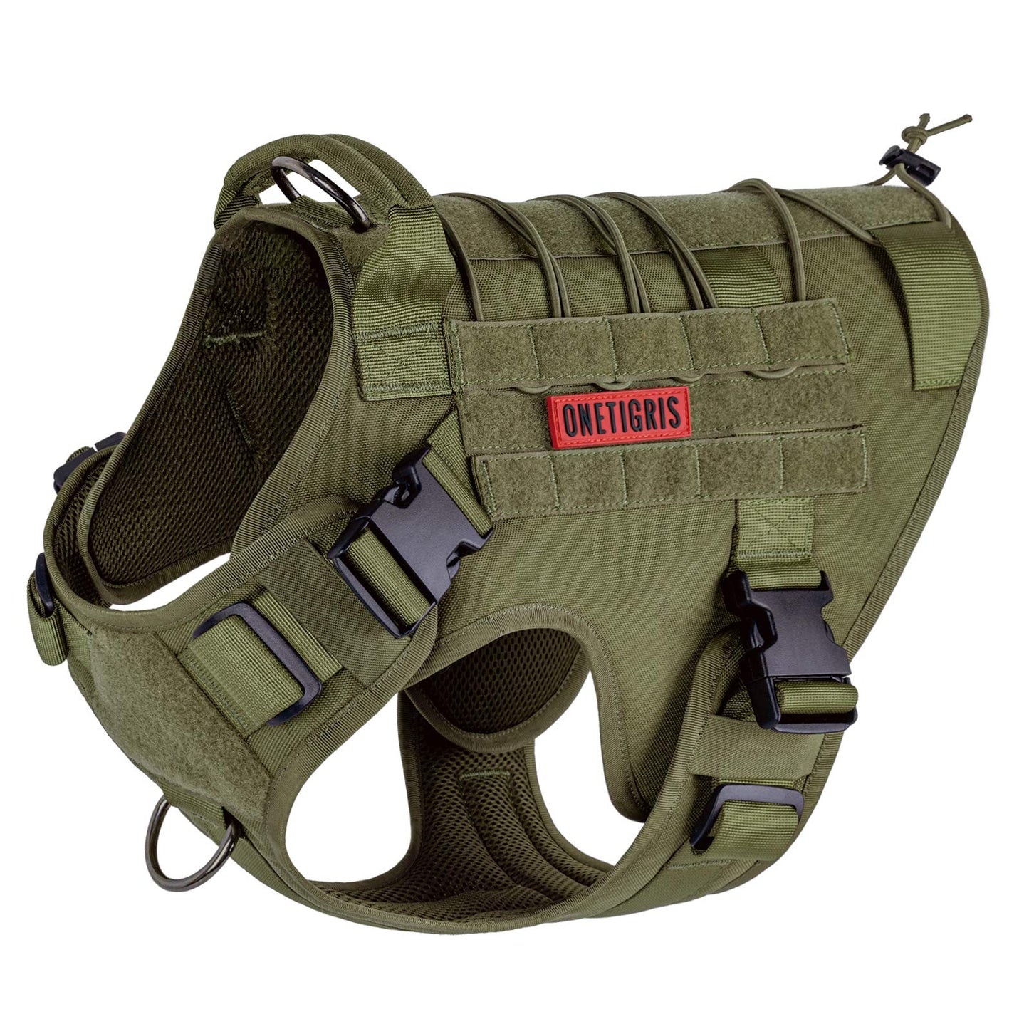 OneTigris Tactical Dog Harness,No-Pull Dog Vest with Leash Leash