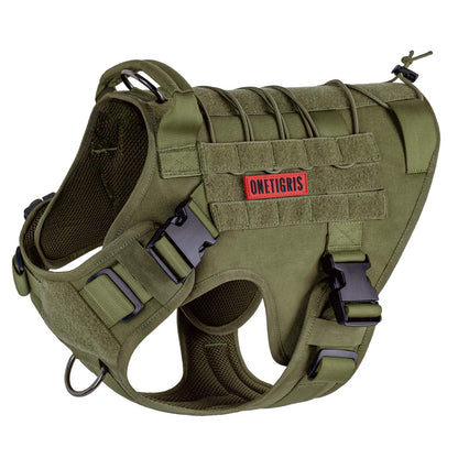 OneTigris Tactical Dog Harness,No-Pull Dog Vest with Leash Leash