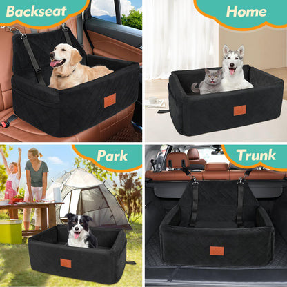 NEEZUKAR Dog Car Seat for Large Medium Dogs,Portable Washable Pet Seat