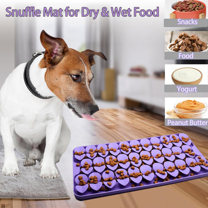 Femont Snuffle Mat for Medium Dogs,Silicone Slow Feeder Lick Mat
