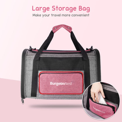 BurgeonNest Cat Carriers for Medium Puppy Under Pet Carrier