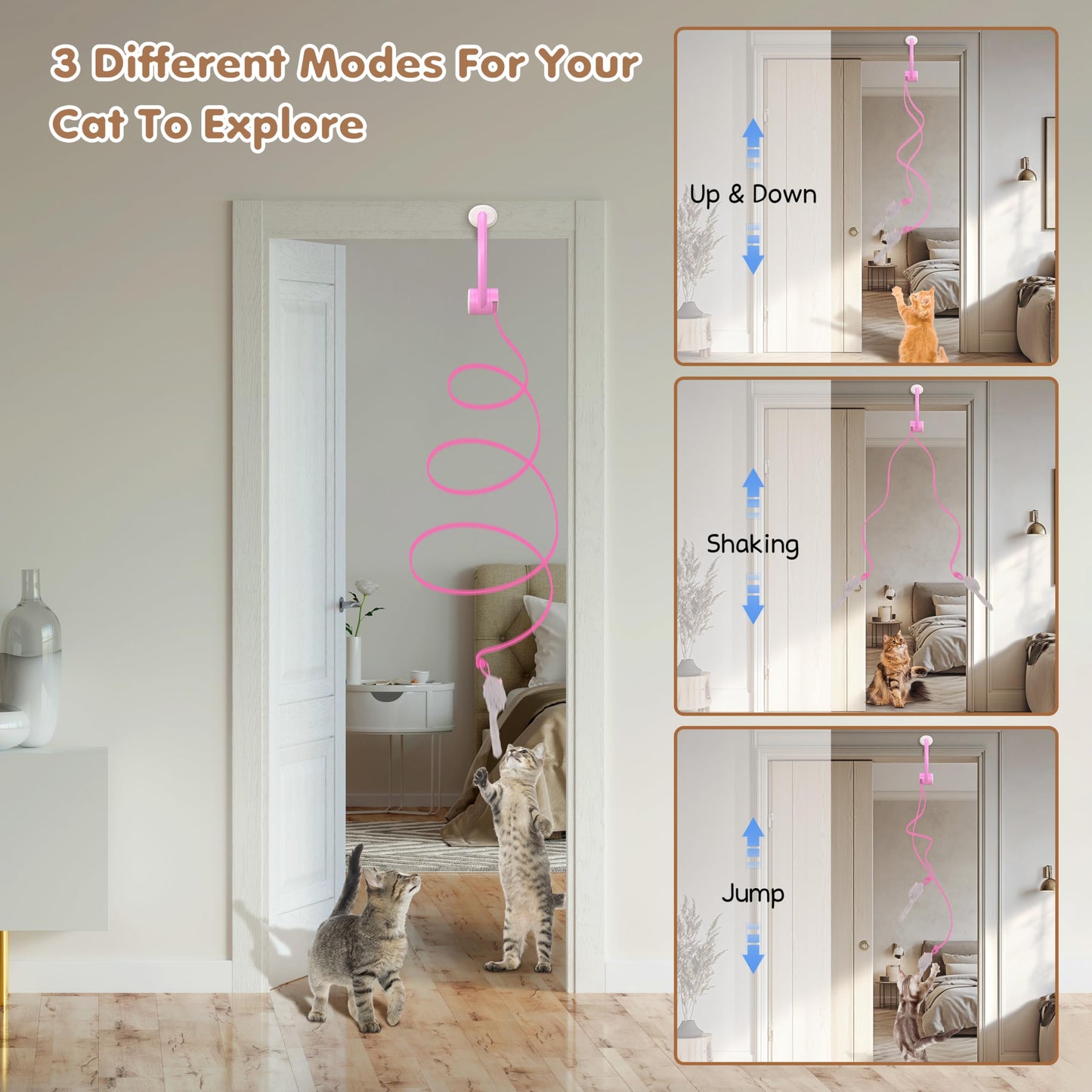 Bolpetizo Cat Toy Interactive for Indoor Cats, Smart USB Catnip