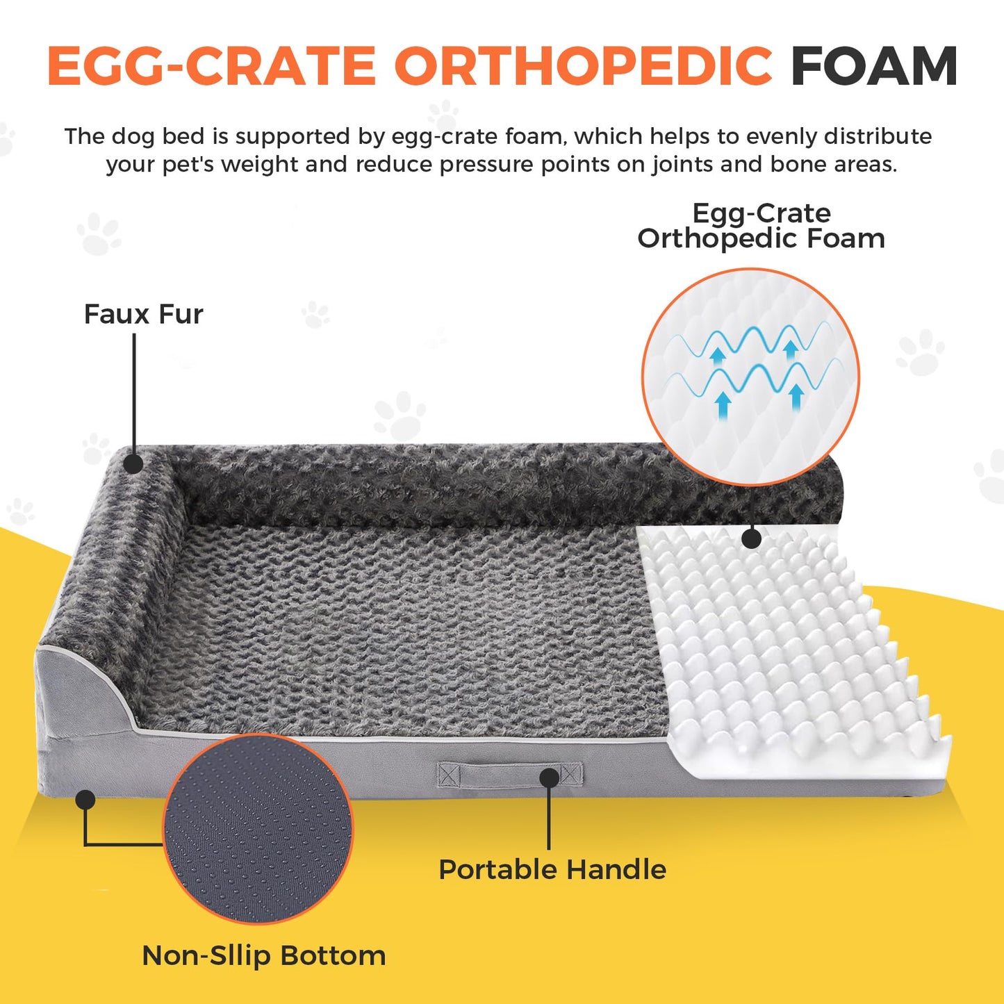 Aeroluxe Dog Beds Large Sized Dogs, XL Orthopedic Dog Beds