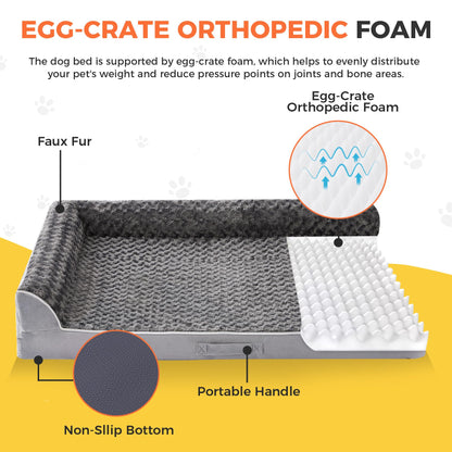 Aeroluxe Dog Beds Large Sized Dogs, XL Orthopedic Dog Beds