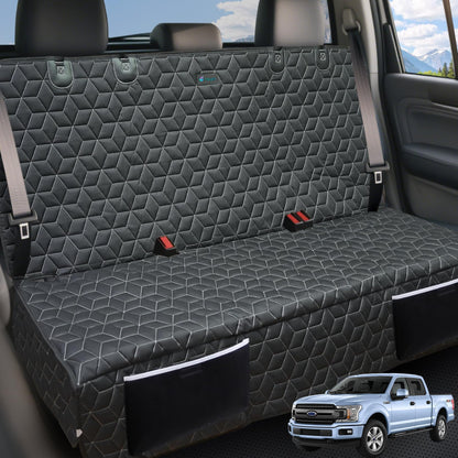 Meginc Dog Car Seat Covers for Back Seat,Waterproof Pet Bench Seat