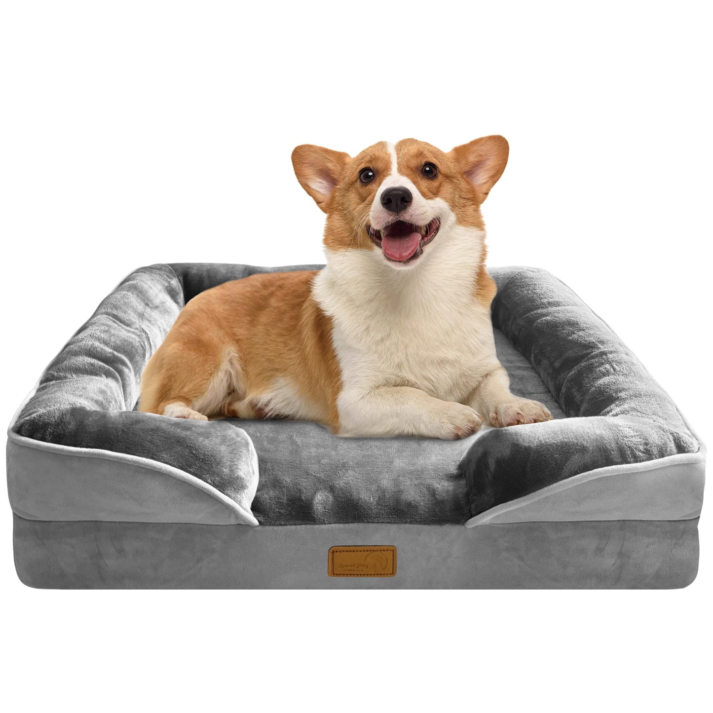 Spotted Play Orthopedic Dog Bed with Sides Dog Sofa Beds
