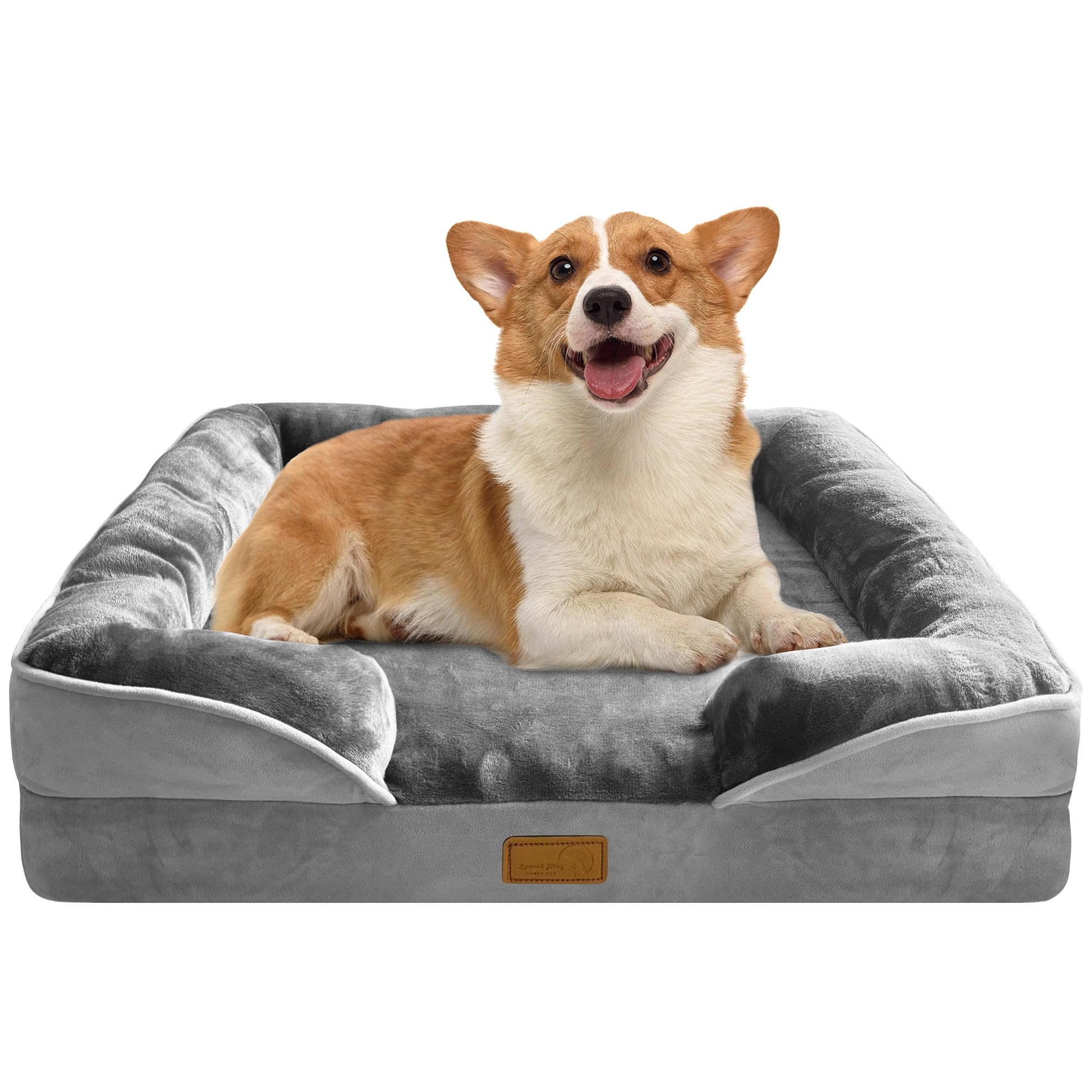 Spotted Play Orthopedic Dog Bed with Sides Dog Sofa Beds