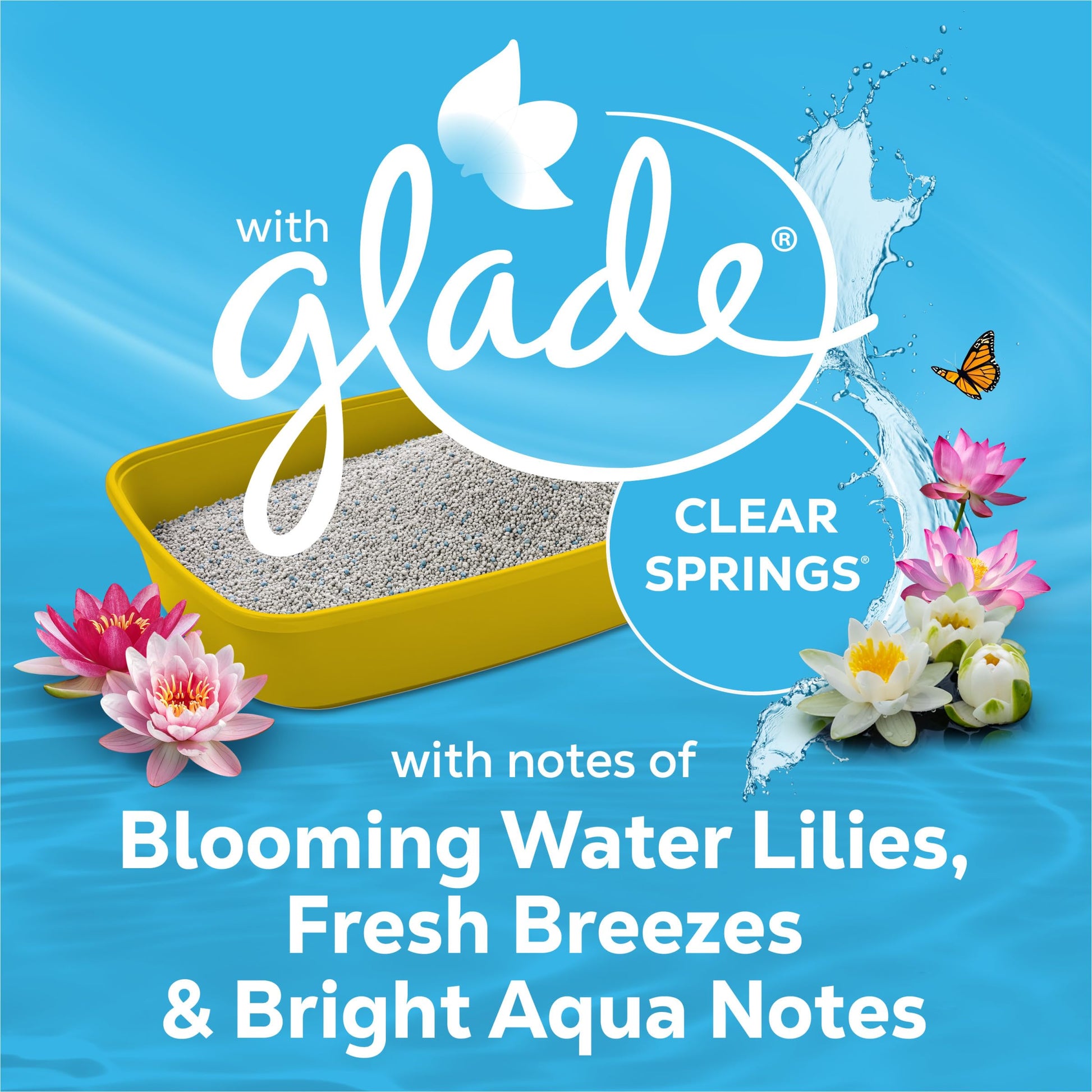 Purina Tidy Cats Clumping Multi Cat Litter, Glade Clear Springs Box