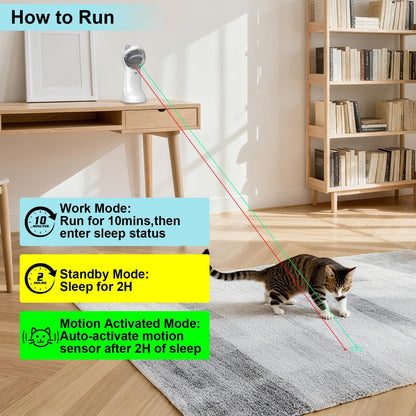 Waputne Automatic Cat Toy, Motion-Activated Interactive Cat Toy 5 Toy
