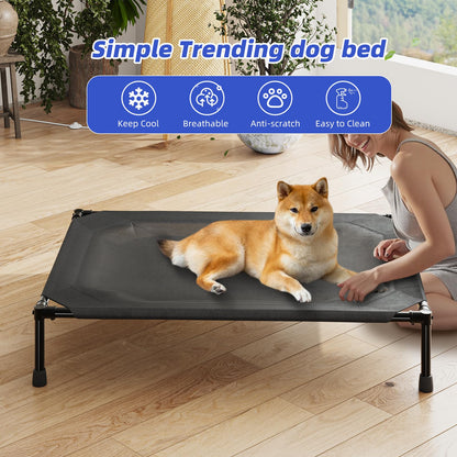 Simple Trending Elevated Dog Bed for Large Dogs, Waterproof Raised Bed