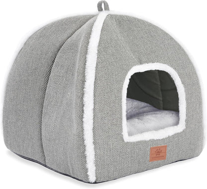 Cat Bed for Indoor Cats Cat Cave Bed Cat House Cat Tent with Bed