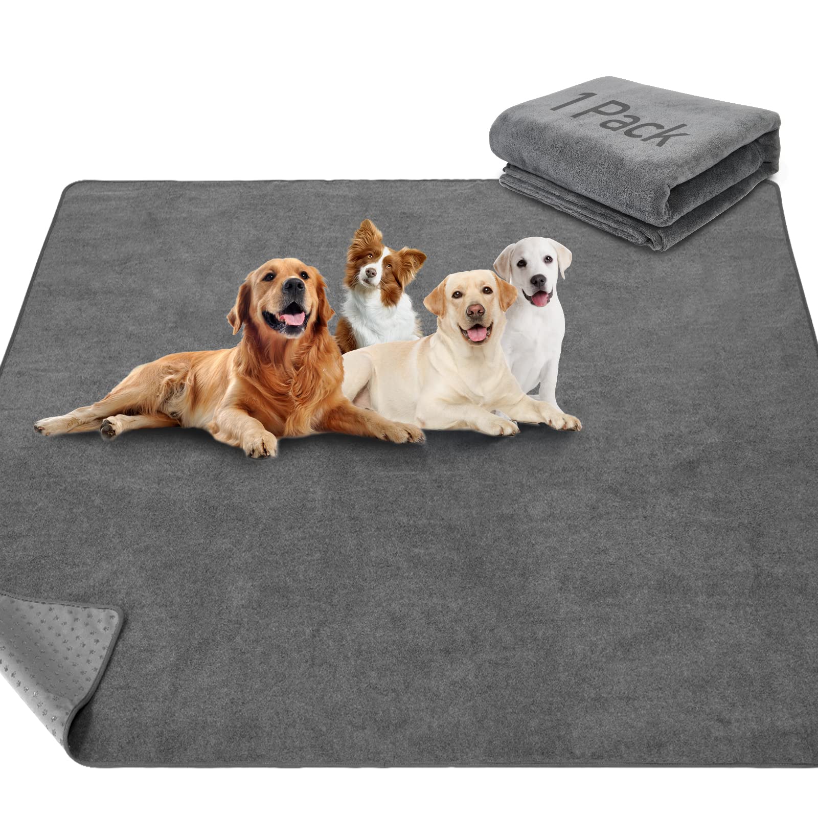 LOOBANI Non-Slip Washable Pee Pad for Dogs, 1 Pack Extra Mat