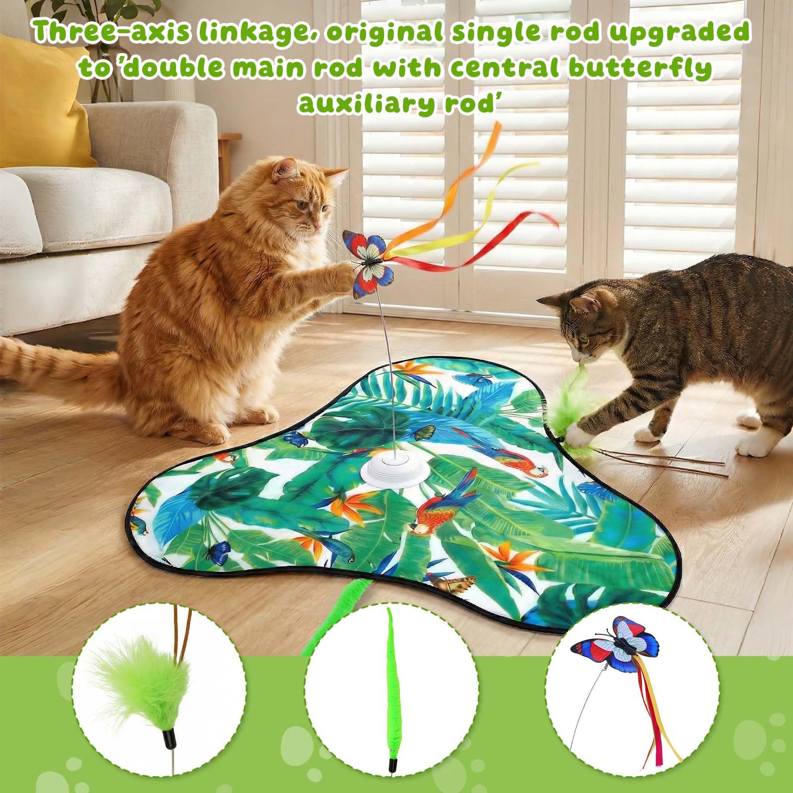 SDWUBQ Interactive Cat Toys Rechargeable,Moving Concealed Toys
