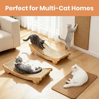 Ordora Cat Scratcher Mat Set: 31.5" Extra Large Cat Scratch Mat
