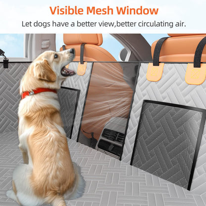 Back Seat Extender for Dogs,Hard Bottom Car Seat Cover