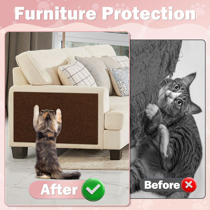 ENONCI Cat Scratcher Pad, x15.8" Scratching Mat,Trimmable Anti Bed
