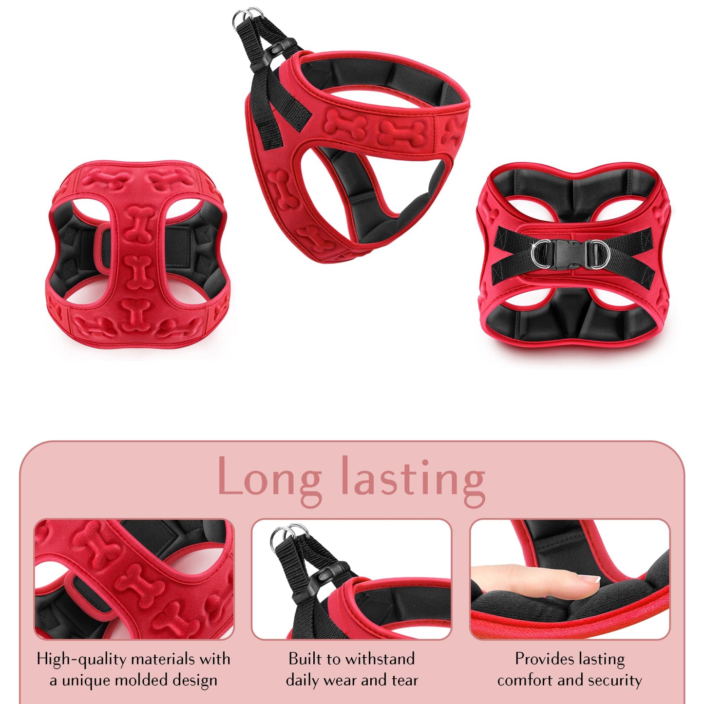 No Pull Dog Harness for Small, Medium Large Dogs Soft Padded Leash