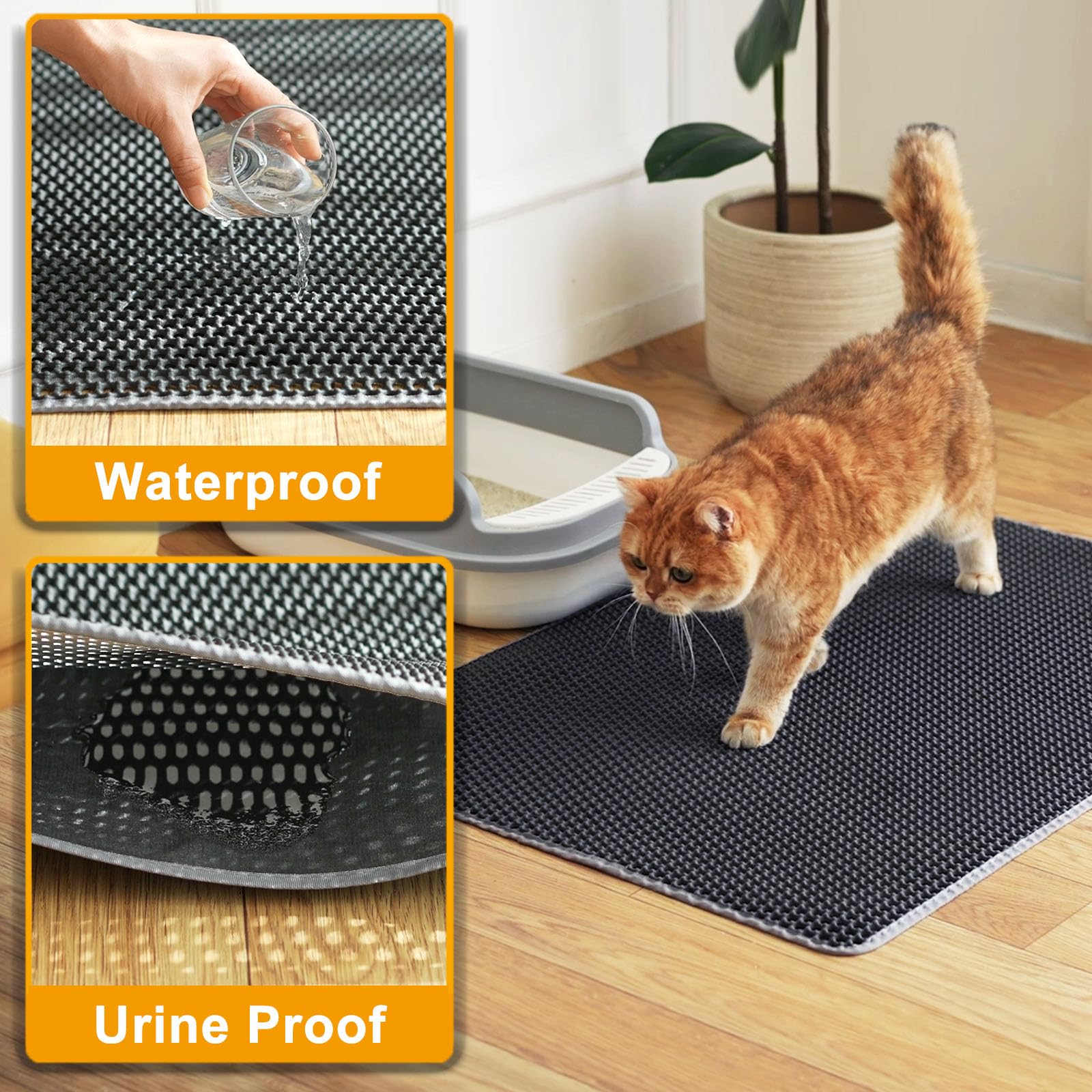 Extra Large Cat Litter Mat, XL x28" Litter Trapping Mat for Mat