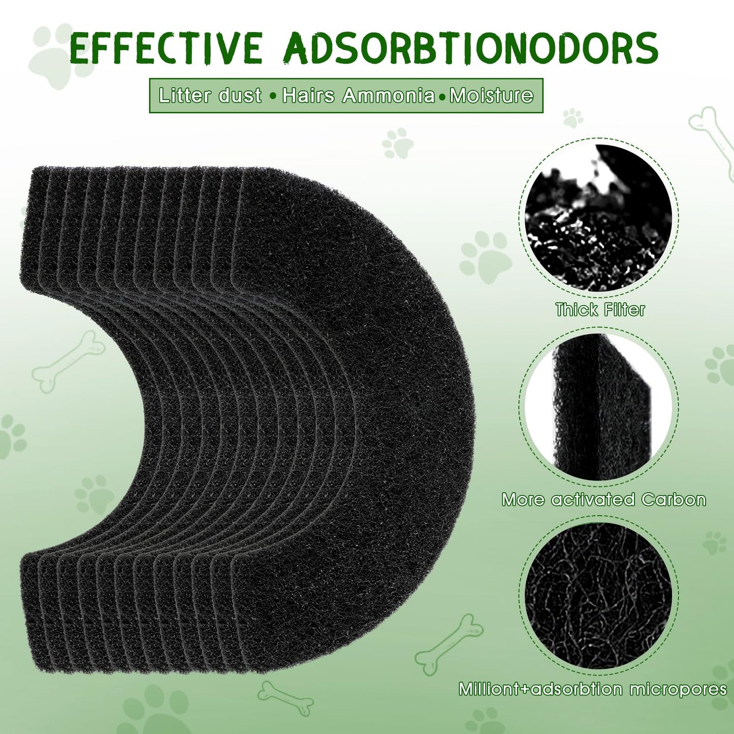 QUEARN 12 Pack Thickness Carbon Filters Compatible with Model 4, Box