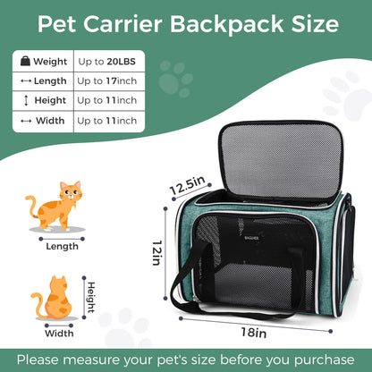BAGLHER Pet Travel Carrier, Cat Carriers Dog Carrier