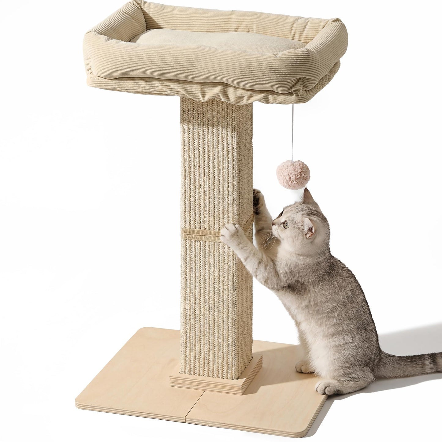 FUKUMARU Cat Scratching Post, Modern Style Tall Scratch Posts