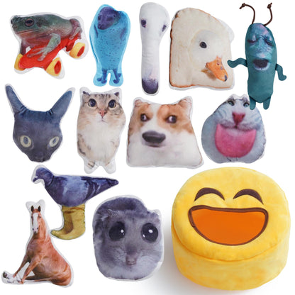 Nocciola Plush Squeaky Dog Toys 12 Pack Small Dog Chew Toys