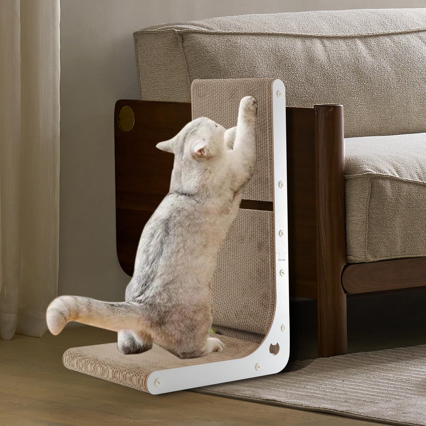 SMARTBEAN Cardboard Cat Scratcher, Vertical Cat Scratching Board