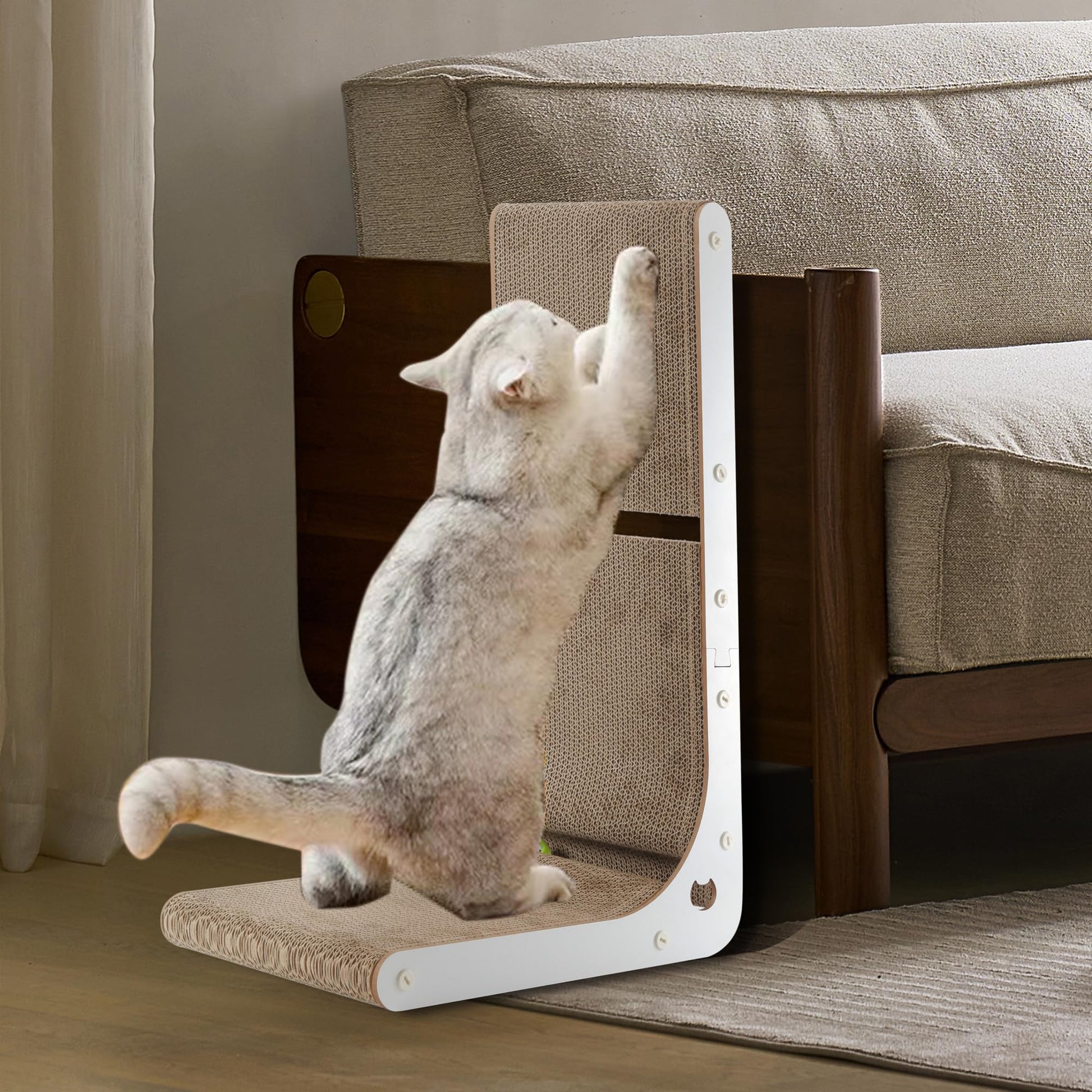 SMARTBEAN Cardboard Cat Scratcher, Vertical Cat Scratching Board
