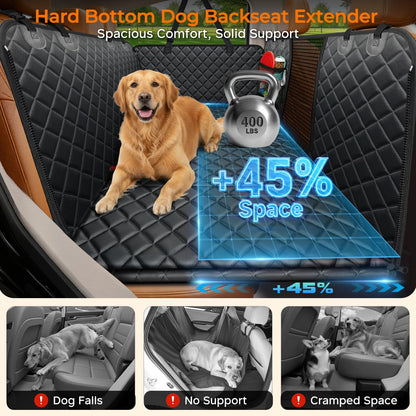URPOWER Dogs Back Seat Extender with Non-Slip Blanket, 1 Hard Seat