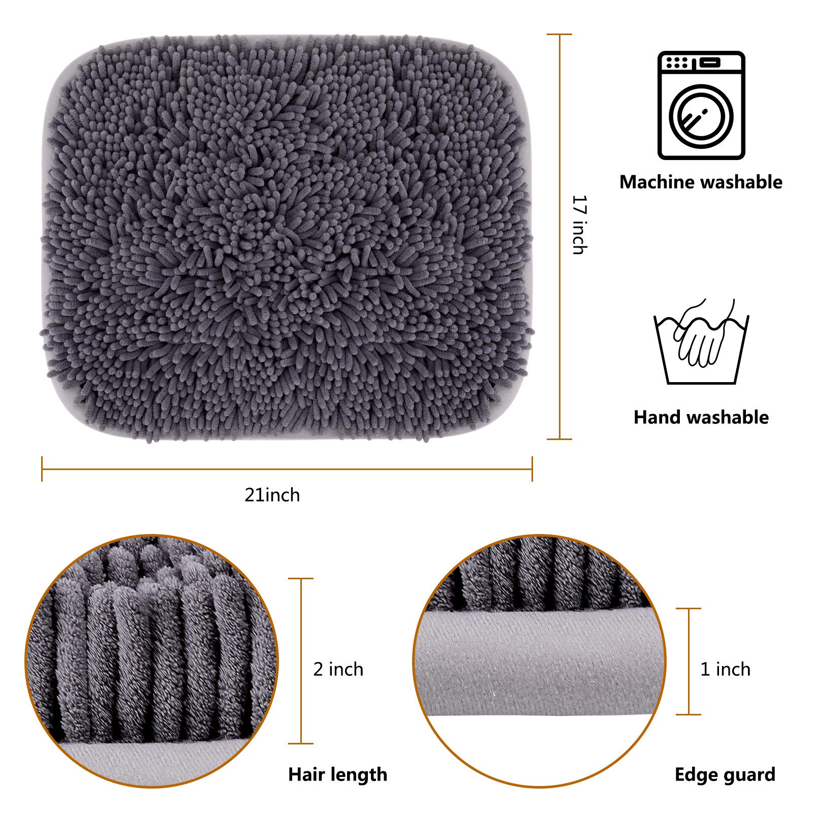 Rundik Snuffle Mat for Dogs, 17'' x 21'' Dog Sniffing Interactive Game