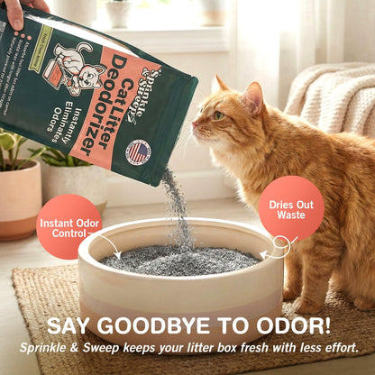 Sprinkle Sweep: Litter Box Deodorizer 4 Pack, Bags Cat Kitten Home Box