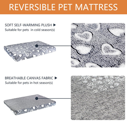 VANKEAN Reversible Dog Crate Mat, Stylish Bed with Waterproof Bed