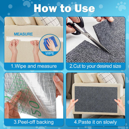 ENONCI Cat Carpet Protector x15.8", Wall Corner Cat Scratcher Pad
