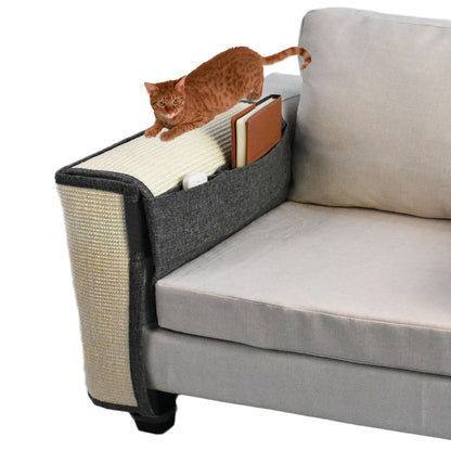 Upgraded Cat Scratch Sisal Sofa Protector,Furniture Couch Cover