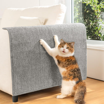 Conlun Extra Large Cat Scratcher Mat (27.5" x 35.4"), Natural Pad