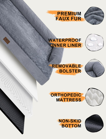 Extra Large Dog Bed Orthopedic Waterproof: Memory Foam Dog Bed